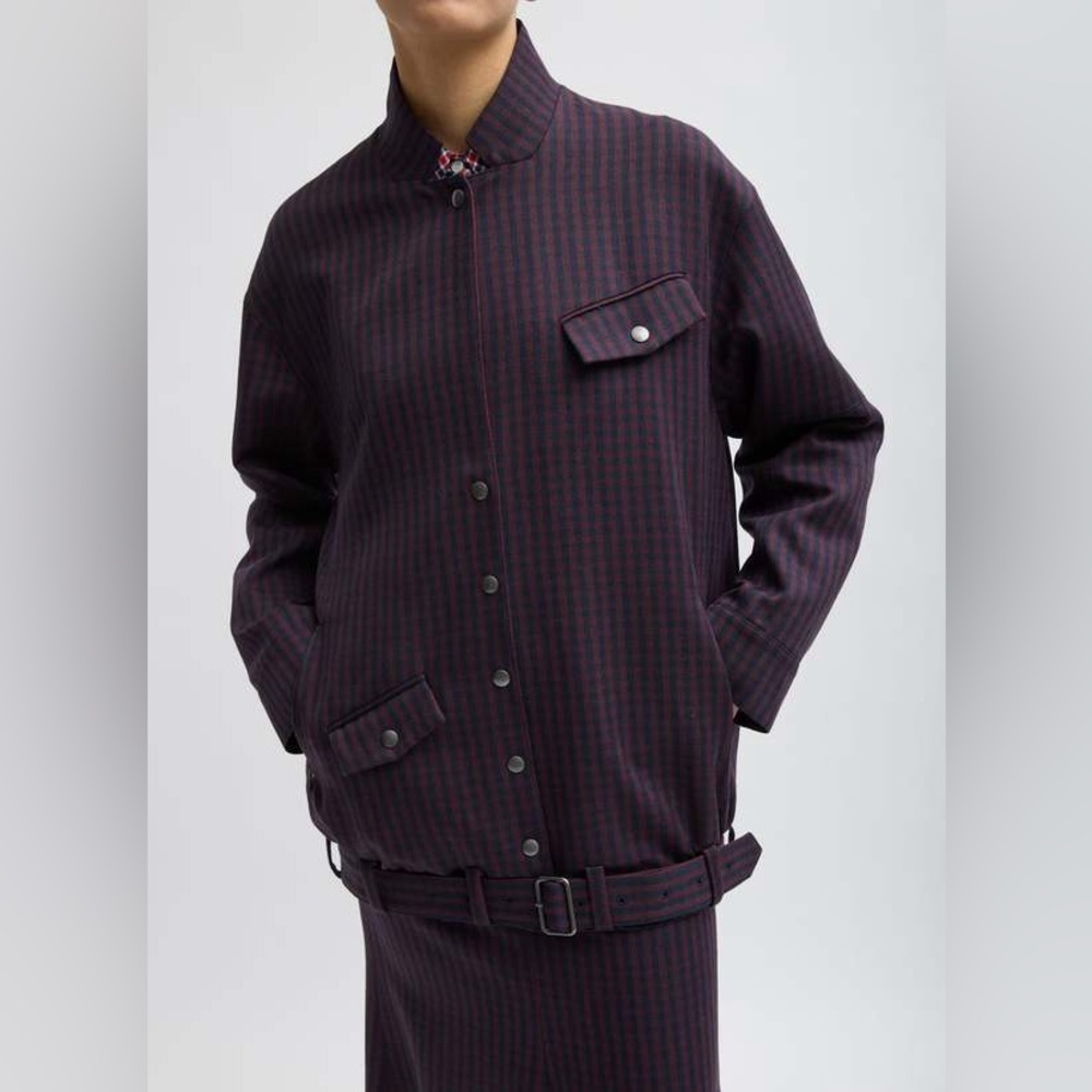 Tibi Jules Belted Bomber